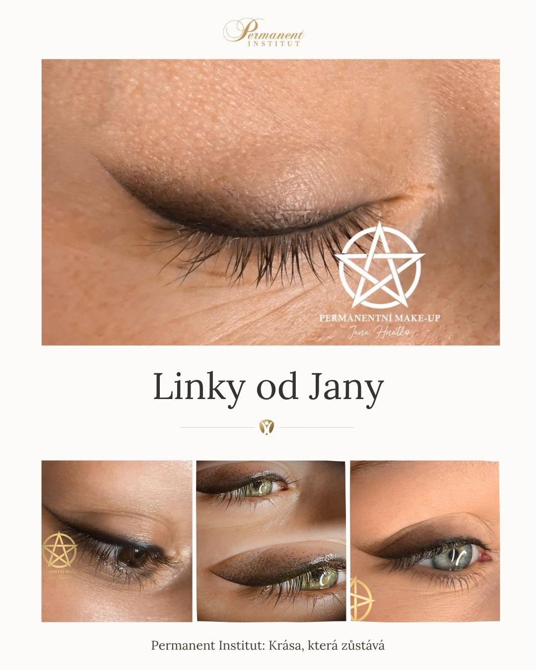 Permanentní make-up oční linky Jana Hnátko